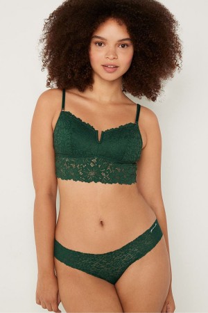 Victoria's Secret Spitze Longline Bralette Weiß | 021967WHA