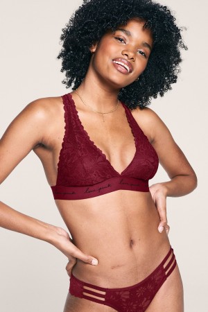 Victoria's Secret Spitze Riemchen Back Halterneck Bralette Weiß | 614938QLB