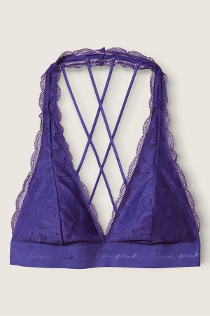 Victoria's Secret Spitze Riemchen Back Halterneck Bralette Koralle Weiß Orange | 409316VFP