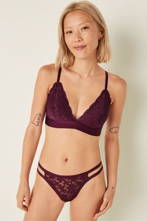 Victoria's Secret Spitze Triangle Bralette Rosa | 709328YDX