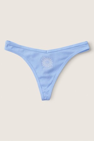 Victoria's Secret Stretch Baumwoll Baumwoll Tanga Knickers Rosa | 632045MAN