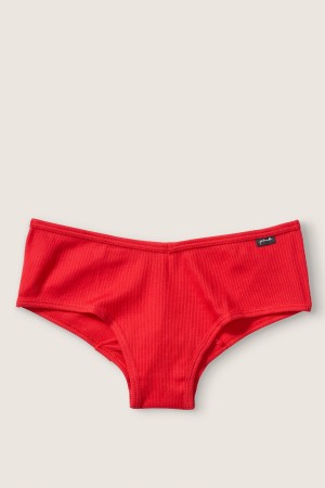 Victoria's Secret Stretch Baumwoll Baumwoll Cheeky Knickers Rot | 421039EQG