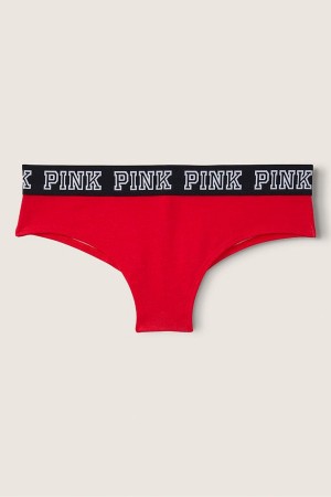 Victoria's Secret Stretch Baumwoll Logo Cheeky Knickers Grau | 506328FND