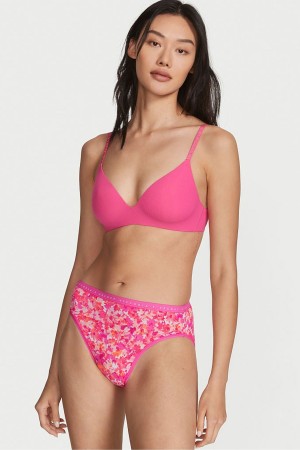 Victoria's Secret Stretch Baumwoll Stretch Baumwoll High Leg Brief Knickers Rosa | 584306QXH