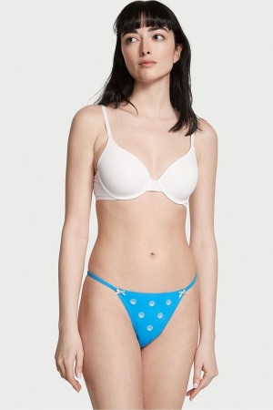 Victoria's Secret Stretch Baumwoll Stretch Baumwoll Knickers Blau | 816543LPF