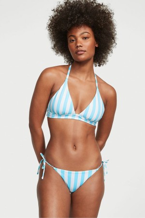 Victoria's Secret Swim Bikini Top Blau Streifen | 091368MQB