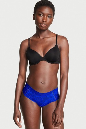 Victoria's Secret The Lacie Spitze Cheeky Knickers Blau | 130456NBT