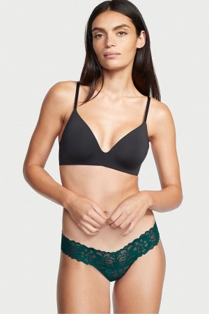 Victoria's Secret The Lacie Spitze Tanga Knickers Schwarz | 952781COI