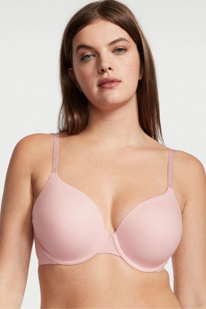 Victoria's Secret The T-Shirt Bombshell Front Befestigung Push Up Bra Rosa | 632491BUA