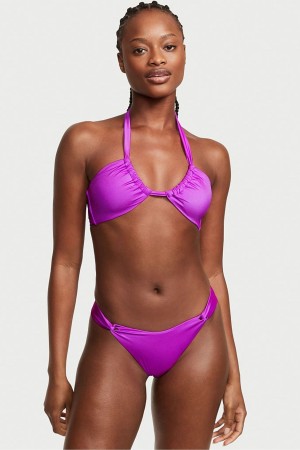 Victoria's Secret Twist Multiway Halterneck Bikini Top Lila | 342175QSK