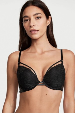 Victoria's Secret Very Sexy Riemchen Fishnet Spitze Bra Schwarz | 139602RCO