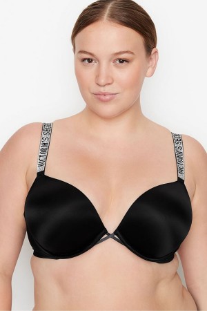 Victoria's Secret Very Sexy Shine Riemen Add 2 Cups Bombshell Bra Schwarz | 681329NZY