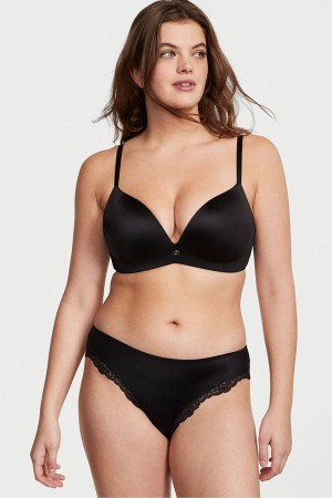 Victoria's Secret Very Sexy Smooth Cut Out Tanga Knickers Schwarz | 089172DUK