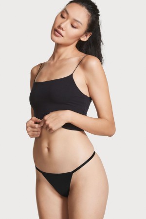 Victoria's Secret Very Sexy Smooth G String Knickers Schwarz | 972803ICG