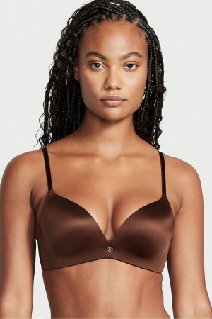 Victoria's Secret Very Sexy Smooth Non Wired Push Up Bra Dunkelbraun | 780462SUK