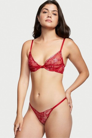 Victoria's Secret Very Sexy Spitze G String Knickers Rot | 362879OUN