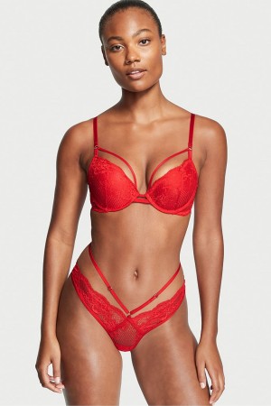 Victoria's Secret Very Sexy Spitze Tanga Knickers Rot | 370142XKA