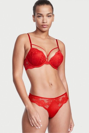 Victoria's Secret Very Sexy Spitze Tanga Knickers Rot | 651739ISF