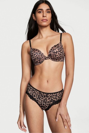 Victoria's Secret Very Sexy Spitze Trim Cheeky Knickers Braun | 306429NLC