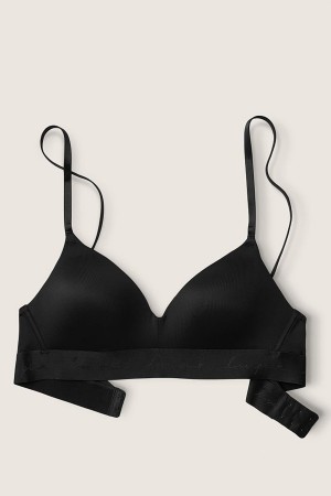 Victoria's Secret Wear Everywhere Smooth Lightly Gefütterte Non Wired T-Shirt Bra Schwarz | 359802WLV