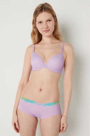 Victoria's Secret Wear Everywhere Smooth Push Up T-Shirt Bra Lila | 652104MHL