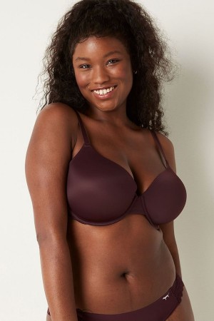 Victoria's Secret Wear Everywhere Smooth Lightly Gefütterte T-Shirt Bra Kaffee Braun | 758943MRO