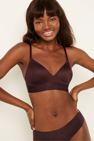 Victoria's Secret Wear Everywhere Smooth Lightly Gefütterte Non Wired T-Shirt Bra Braun | 534709XUI