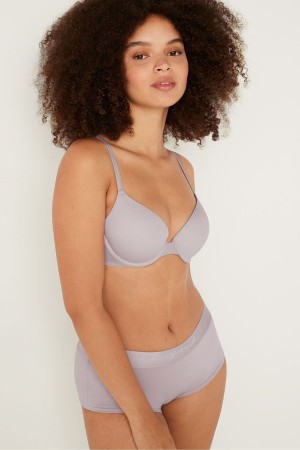 Victoria's Secret Wear Everywhere Wear Everywhere Smooth Push Up T-Shirt Bra Lila | 654902CXW