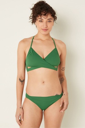 Victoria's Secret Wrap Bikini Top Dunkelschwarz | 104326GCR