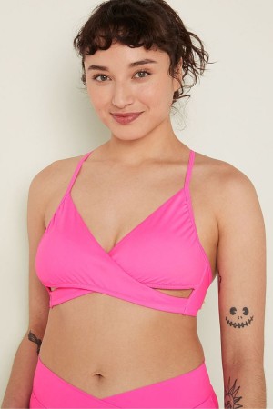 Victoria's Secret Wrap Bikini Top Rosa Rosa | 498502VWZ