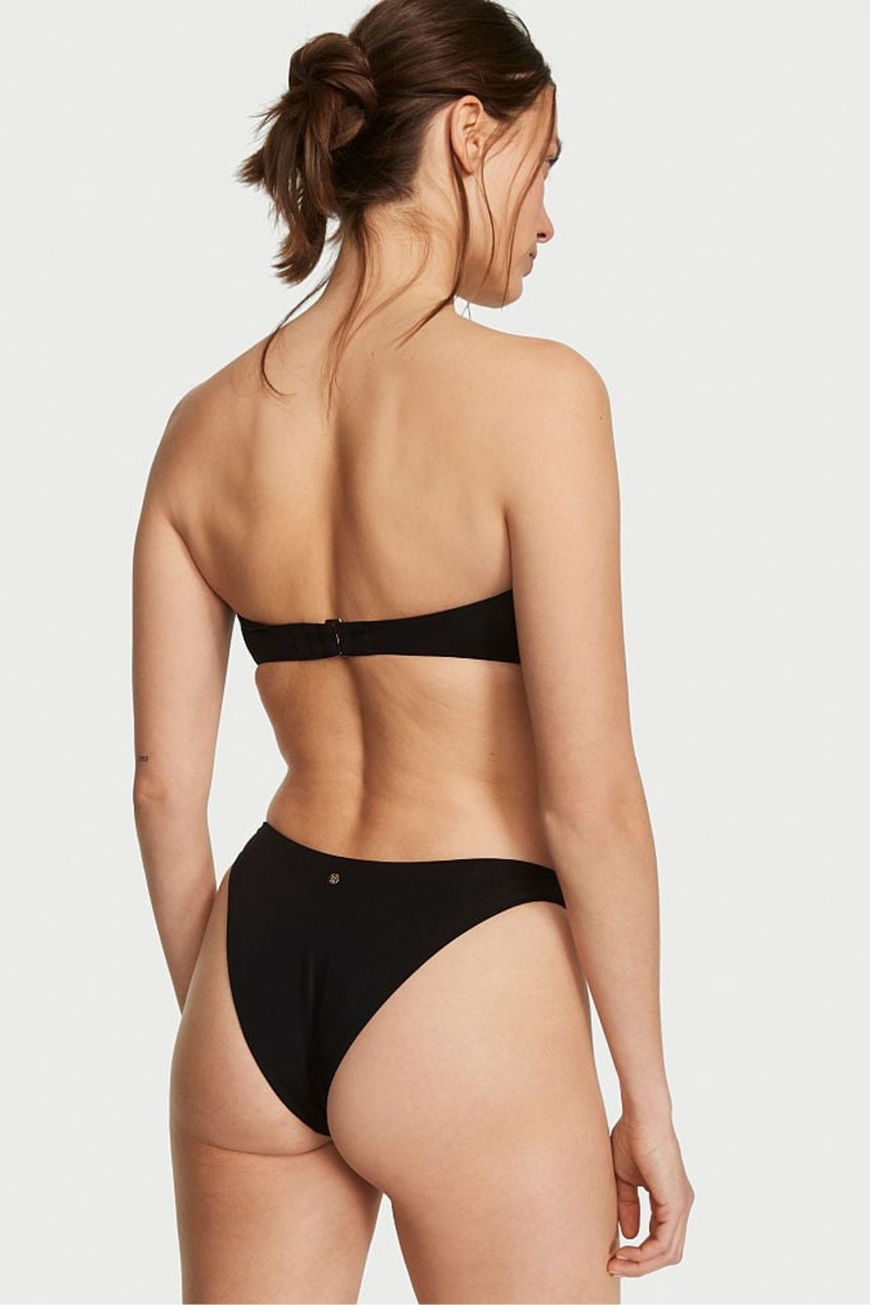 Victoria's Secret Bandeau Swim Bikini Top Schwarz | 925460NSB