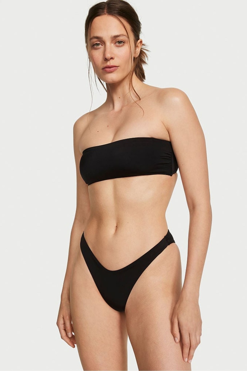 Victoria\'s Secret Bandeau Swim Bikini Top Schwarz | 925460NSB