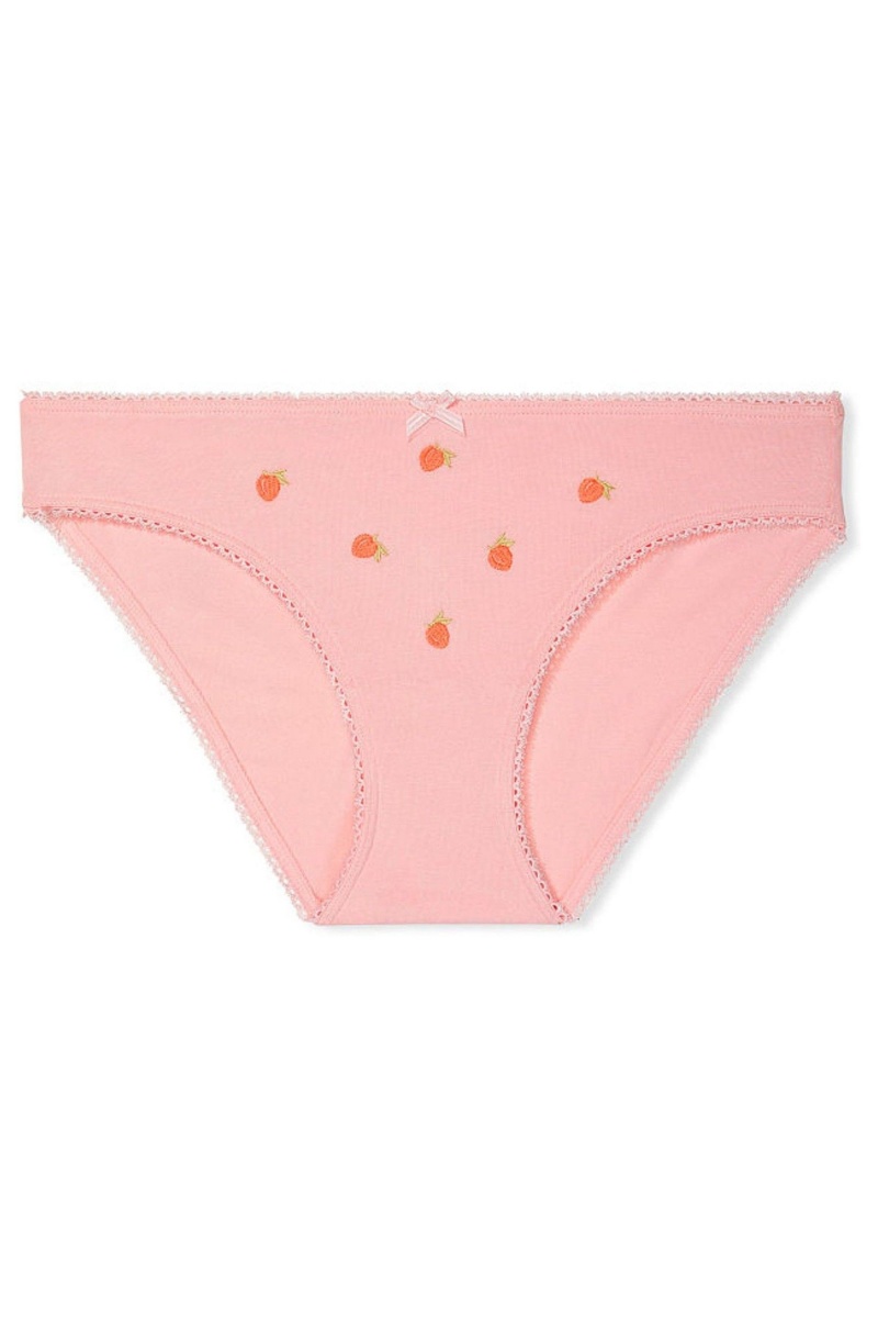 Victoria's Secret Baumwoll Bikini Knickers Rosa | 453016RHG