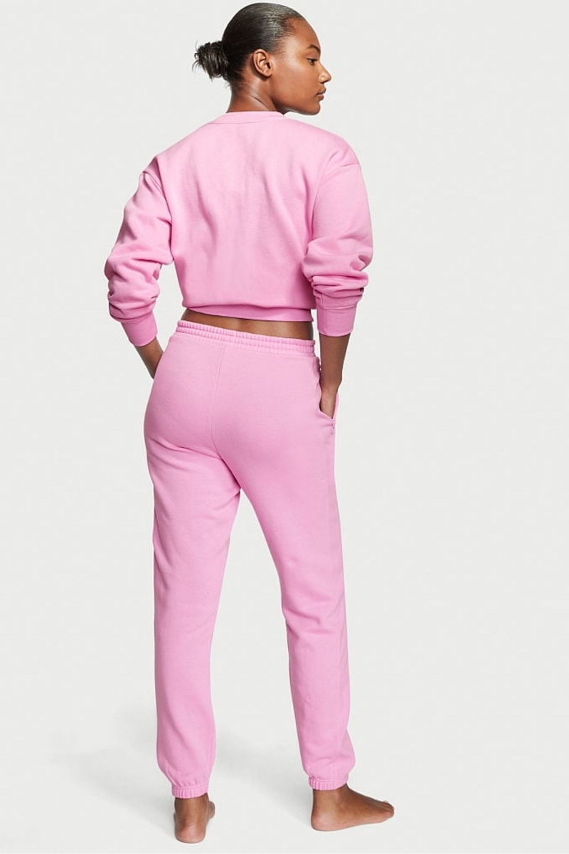 Victoria's Secret Baumwoll Fleece Gym Joggers Rosa | 057184EIO