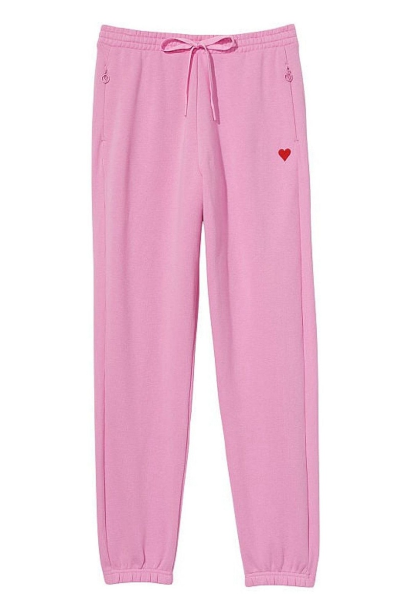 Victoria's Secret Baumwoll Fleece Gym Joggers Rosa | 057184EIO