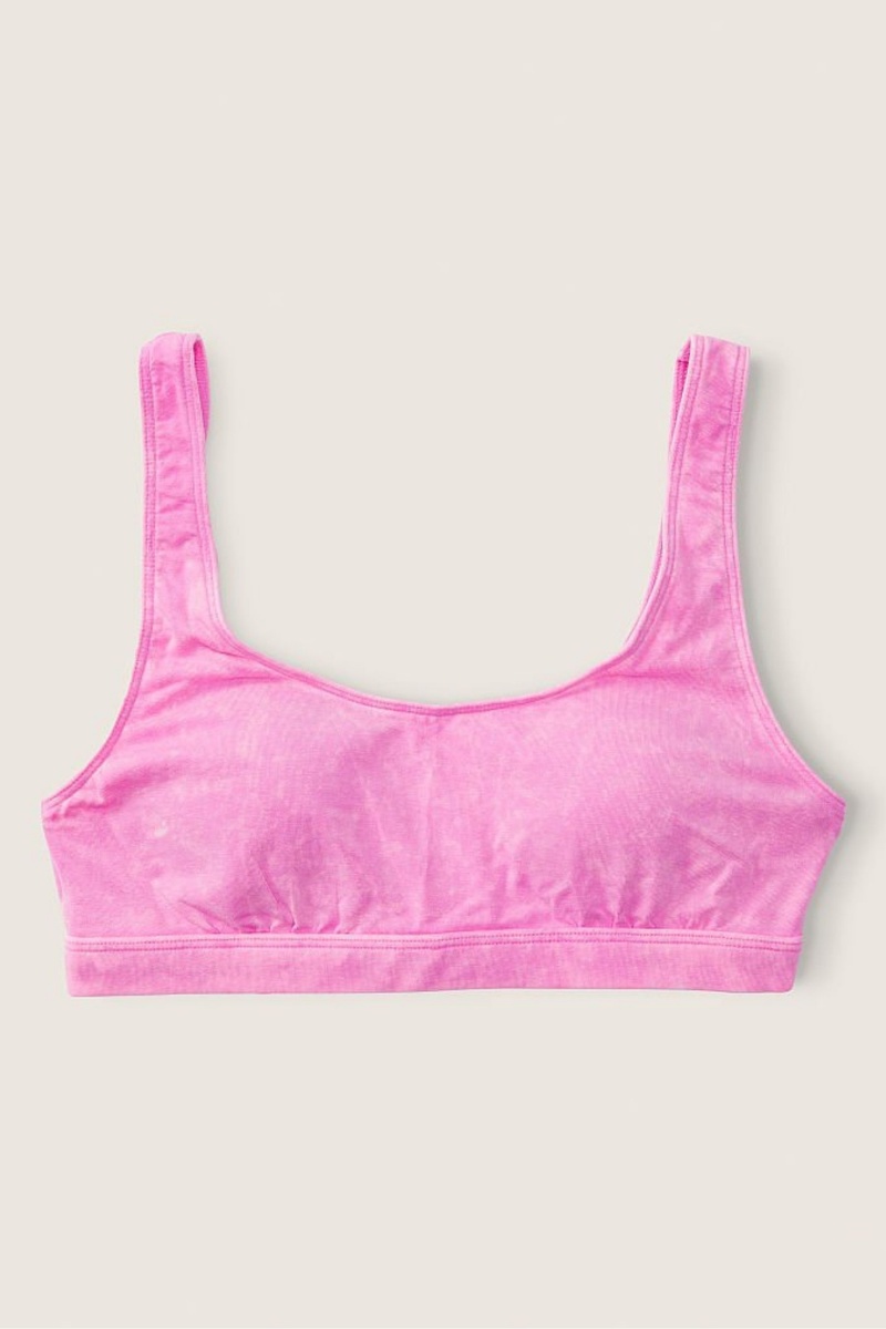 Victoria's Secret Baumwoll Scoop Bralette Rosa | 908152NUS