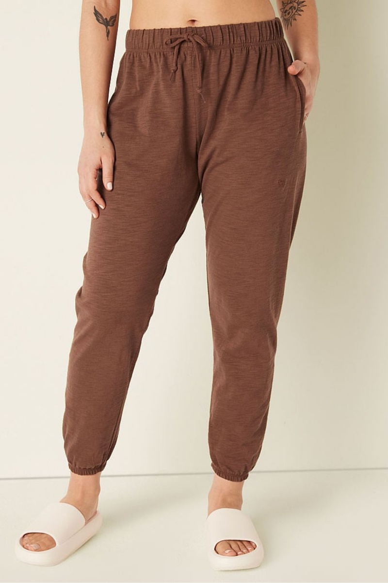 Victoria\'s Secret Baumwoll Slub Pants Koralle Orange | 981524EDR