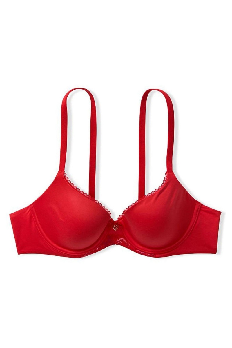 Victoria's Secret Body by Victoria Smooth Lightly Gefütterte Demi Bra Rot | 628510UIE