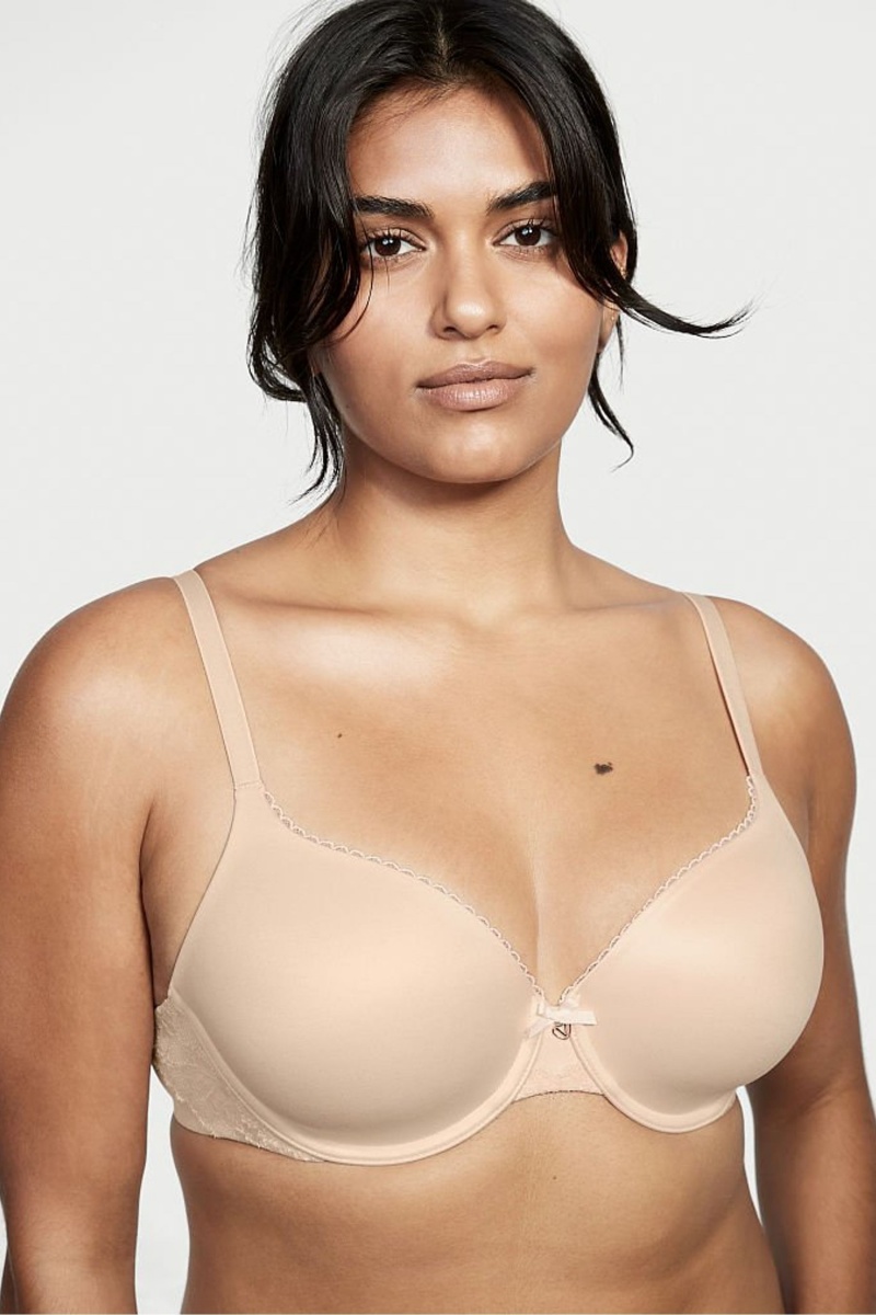 Victoria\'s Secret Body by Victoria Smooth Full Cup Push Up Bra Champagne Nude | 537160OTH