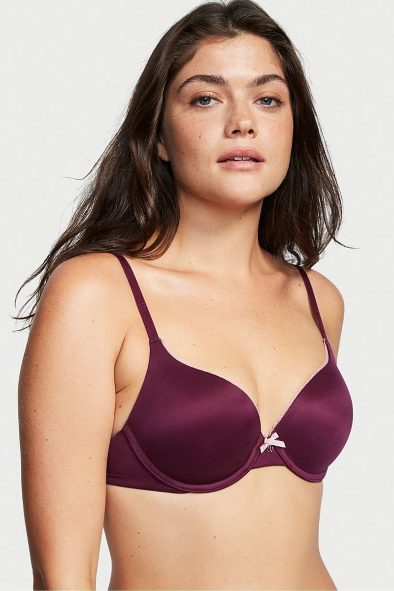 Victoria\'s Secret Body by Victoria Smooth Full Cup Push Up Bra Rot | 193450OWN