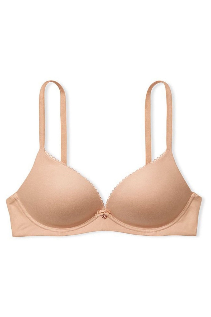 Victoria's Secret Body by Victoria Smooth Lightly Gefütterte Non Wired Bra Toasted Sugar Nude | 357098LJS