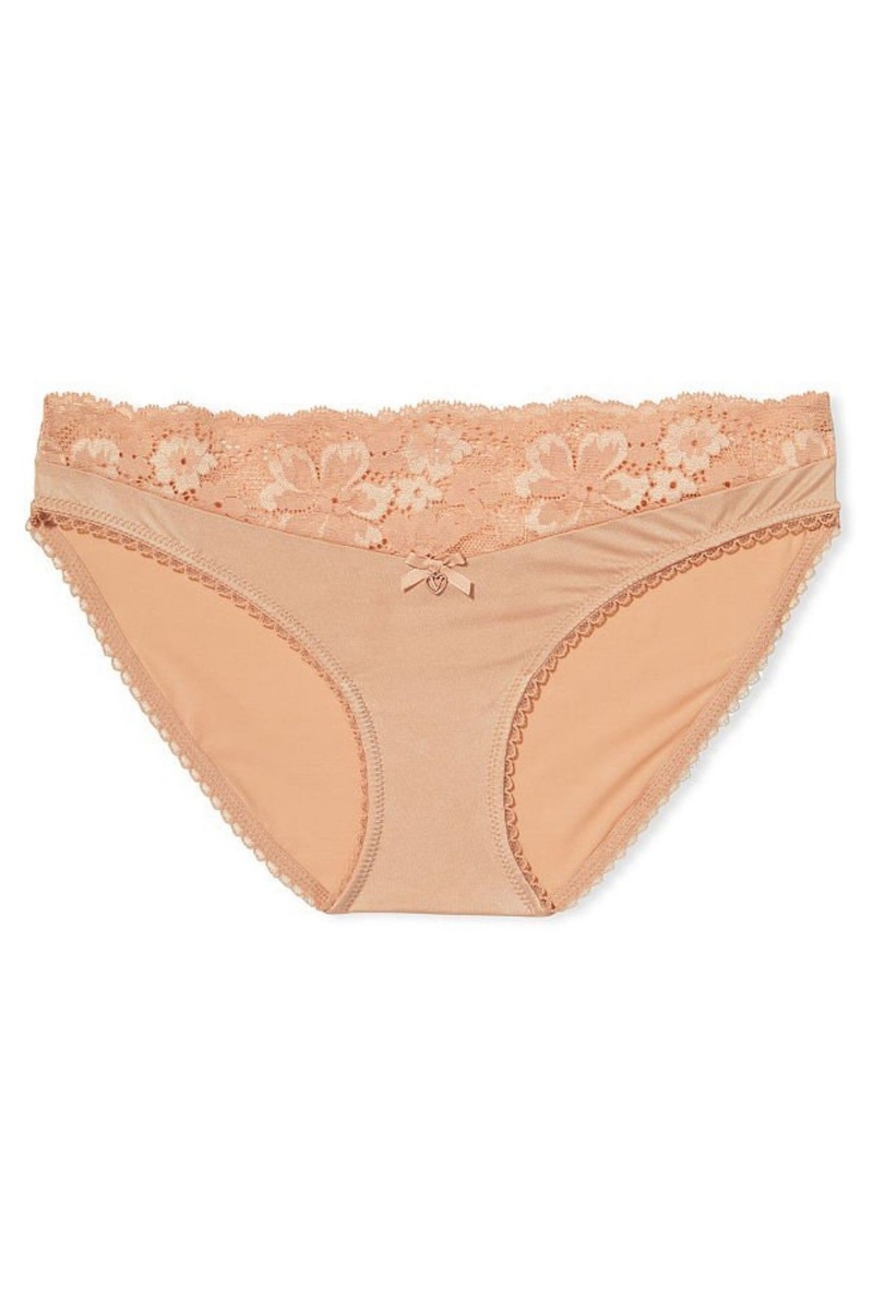 Victoria's Secret Body by Victoria Spitze Taille Bikini Knickers Toasted Sugar Nude | 035281PBJ