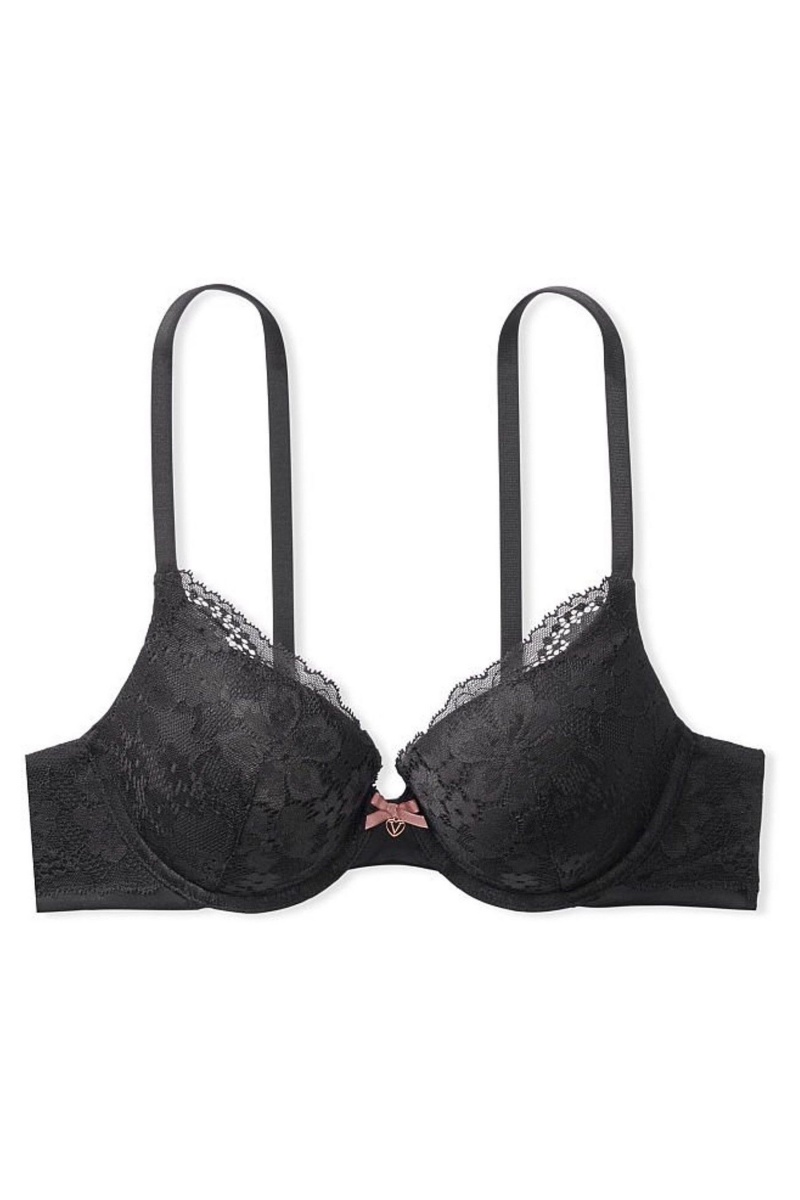 Victoria's Secret Body by Victoria Spitze Full Cup Push Up Bra Schwarz | 529831VJN