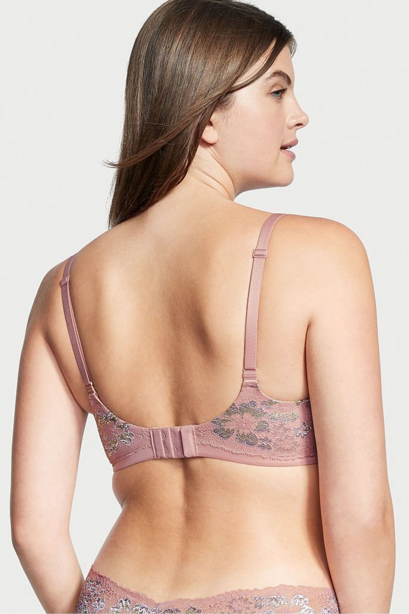 Victoria's Secret Body by Victoria Spitze Full Cup Push Up Bra Rosa | 619574EIV