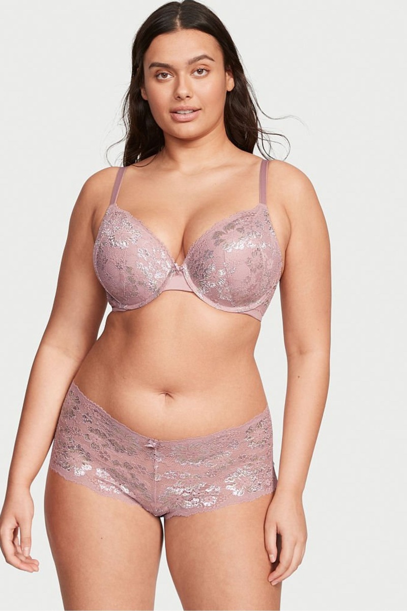 Victoria's Secret Body by Victoria Spitze Full Cup Push Up Bra Rosa | 619574EIV