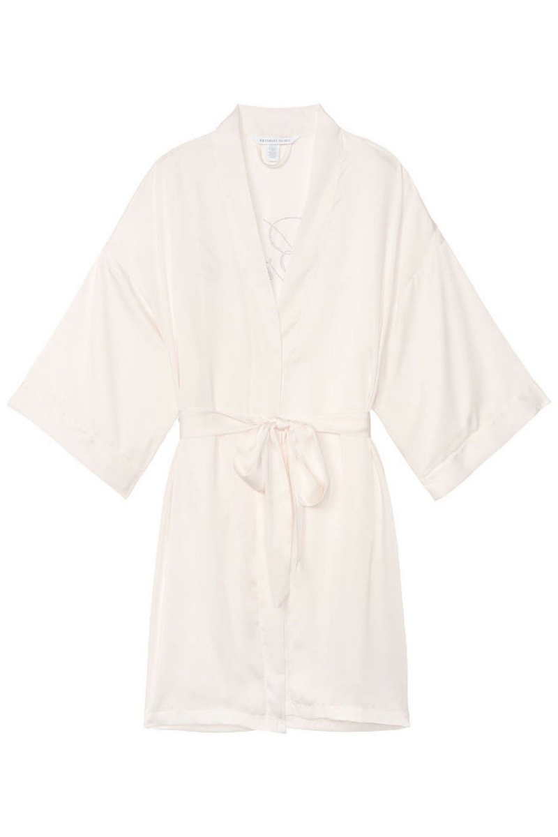 Victoria's Secret Bridal Satin Bride Embellished Robe Weiß | 768203YUR