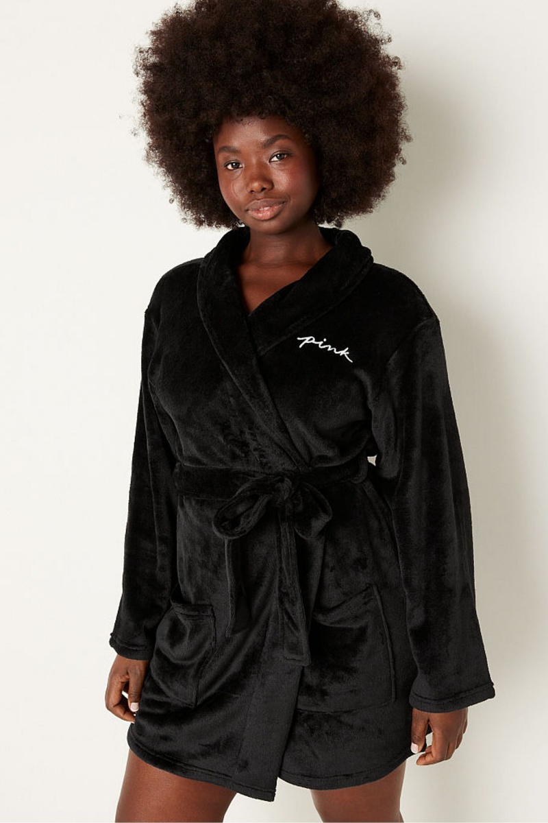 Victoria\'s Secret Cosy Dressing Gown Schwarz | 261794ZUA