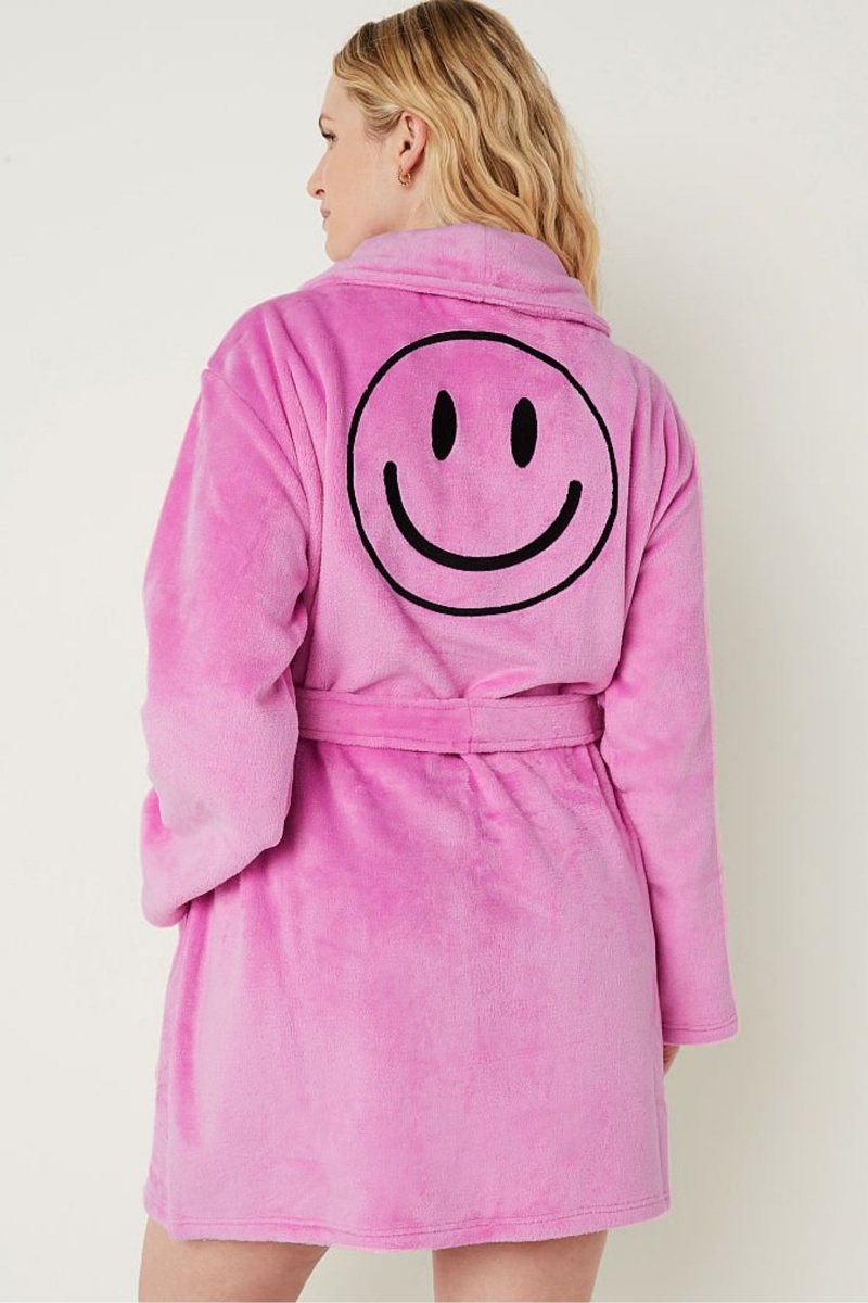 Victoria's Secret Cosy Long Sleeve Dressing Gown Rosa | 650271IHX