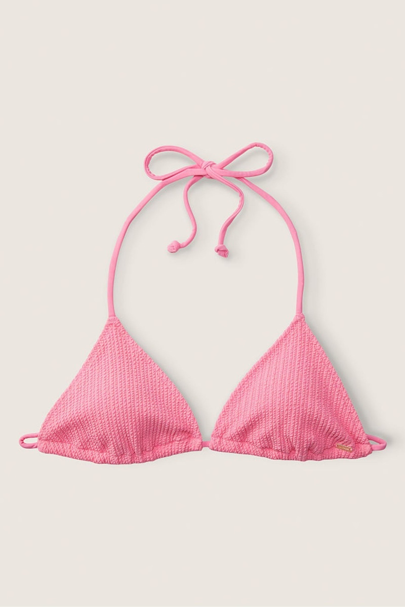 Victoria\'s Secret Crinkle Bikini Top Rosa | 170923GRX