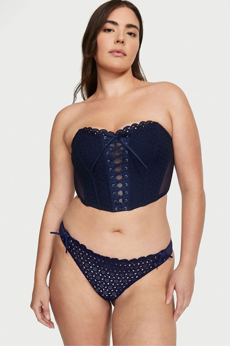 Victoria's Secret Dream Angels Dream Angels Eyelet Spitze Up Strapless Bra Top Ensign | 268514TJN